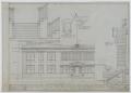Technical Drawing: Sanitarium Building, Stamford, Texas: Front Elevation