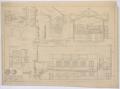 Thumbnail image of item number 2 in: 'Baptist Church, Sterling City, Texas: Elevation, Cross-Section, and Details'.