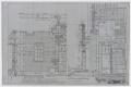 Technical Drawing: High School Building, Fort Stockton, Texas: Detailed Elevation Plans