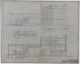 Technical Drawing: Eastland High School, Eastland, Texas: Elevation and Section Drawings