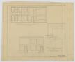 Technical Drawing: Irion County Courthouse: Elevation, District Court Room