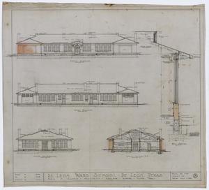 Primary view of object titled 'De Leon Ward School, De Leon, Texas: Elevation Plans'.