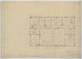 Technical Drawing: Irion County Courthouse: Plumbing, Heating, and Electrical, Second Fl…