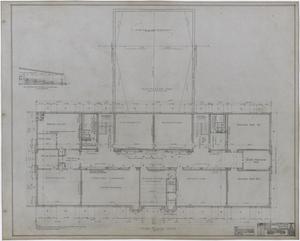 Primary view of object titled 'Eastland High School, Eastland, Texas: Third Floor Plan'.