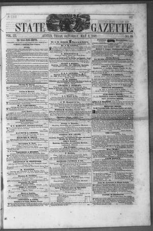 Primary view of object titled 'Texas State Gazette. (Austin, Tex.), Vol. 3, No. 38, Ed. 1, Saturday, May 8, 1852'.