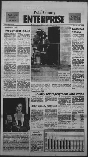 Primary view of object titled 'Polk County Enterprise (Livingston, Tex.), Vol. 107, No. 78, Ed. 1 Thursday, September 28, 1989'.