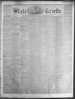 Primary view of State Gazette. (Austin, Tex.), Vol. 7, No. 34, Ed. 1, Saturday, April 12, 1856
