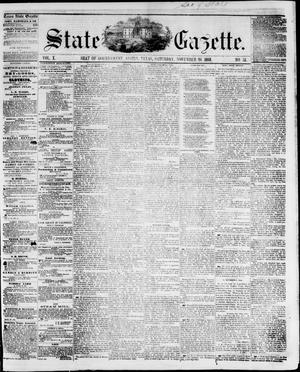 Primary view of State Gazette. (Austin, Tex.), Vol. 10, No. 15, Ed. 1, Saturday, November 20, 1858