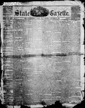 Primary view of State Gazette. (Austin, Tex.), Vol. 10, No. 18, Ed. 1, Saturday, December 11, 1858