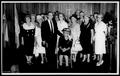 Photograph: [Fourteen women and three men in the Mamie Davis George Prayer Chapel]