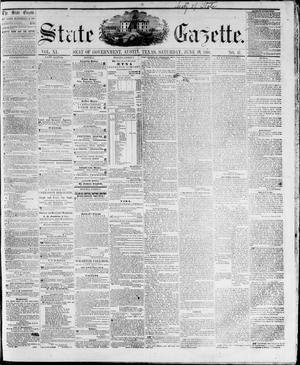 Primary view of object titled 'State Gazette. (Austin, Tex.), Vol. 11, No. 47, Ed. 1, Saturday, June 30, 1860'.