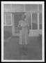 Photograph: [Photograph of Mamie Davis George standing on the sidewalk]