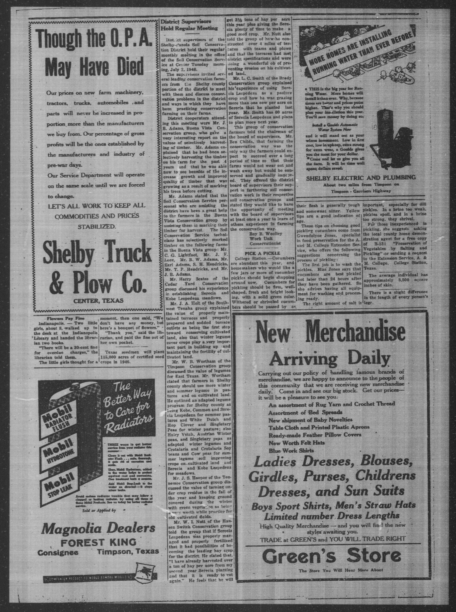 Timpson Weekly Times (Timpson, Tex.), Vol. 61, No. 31, Ed. 1 Friday, August 2, 1946
                                                
                                                    [Sequence #]: 3 of 8
                                                
