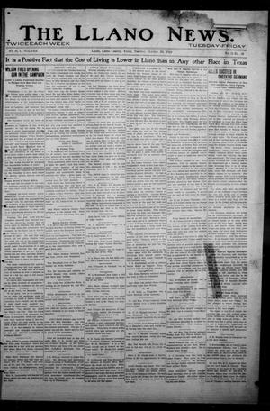 Primary view of object titled 'The Llano News. (Llano, Tex.), Vol. 31, No. 38, Ed. 1 Tuesday, October 20, 1914'.