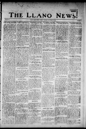 Primary view of object titled 'The Llano News. (Llano, Tex.), Vol. 41, No. 3, Ed. 1 Thursday, September 20, 1928'.
