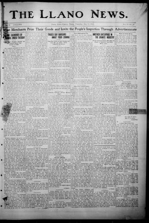 Primary view of object titled 'The Llano News. (Llano, Tex.), Vol. 29, No. 45, Ed. 1 Thursday, May 29, 1913'.