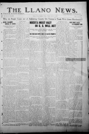 Primary view of object titled 'The Llano News. (Llano, Tex.), Vol. 30, No. 40, Ed. 1 Friday, April 17, 1914'.