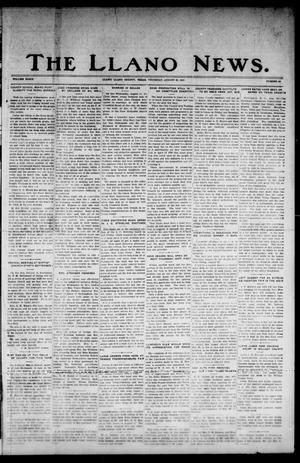 Primary view of object titled 'The Llano News. (Llano, Tex.), Vol. 39, No. 50, Ed. 1 Thursday, August 25, 1927'.