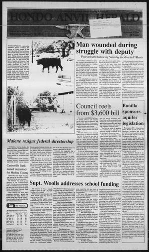 Primary view of Hondo Anvil Herald (Hondo, Tex.), Vol. 107, No. 7, Ed. 1 Thursday, February 18, 1993