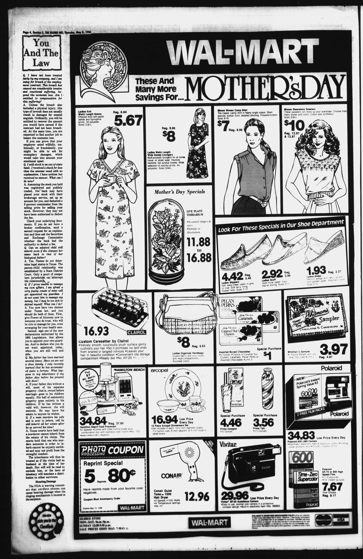 The Silsbee Bee (Silsbee, Tex.), Vol. 68, No. 14, Ed. 1 Thursday, May 8, 1986
                                                
                                                    [Sequence #]: 12 of 30
                                                