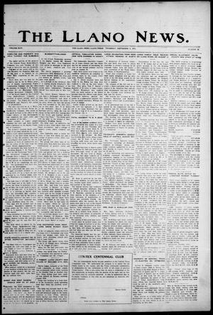 Primary view of object titled 'The Llano News. (Llano, Tex.), Vol. 46, No. 39, Ed. 1 Thursday, September 6, 1934'.