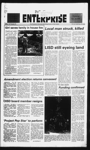 Primary view of object titled 'Polk County Enterprise (Livingston, Tex.), Vol. 123, No. 94, Ed. 1 Thursday, November 24, 2005'.