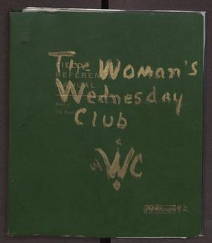 Primary view of object titled '[The Woman's Wednesday Club Scrapbook, 1992]'.