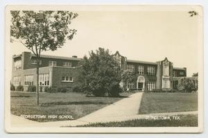 Primary view of object titled '[Georgetown High School Postcard]'.