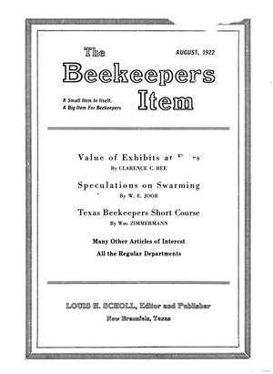 The Beekeeper's Item, Volume 6, Number 8, August 1922