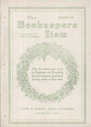The Beekeeper's Item, Volume 6, Number 12, December 1922