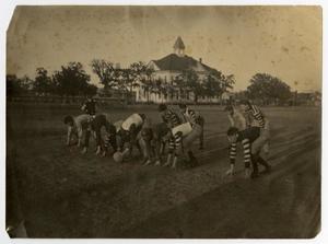 Primary view of object titled 'Football Players at Carlisle Military Academy in Arlington'.