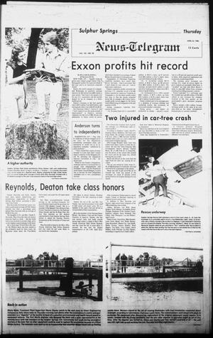 Primary view of object titled 'Sulphur Springs News-Telegram (Sulphur Springs, Tex.), Vol. 102, No. 98, Ed. 1 Thursday, April 24, 1980'.