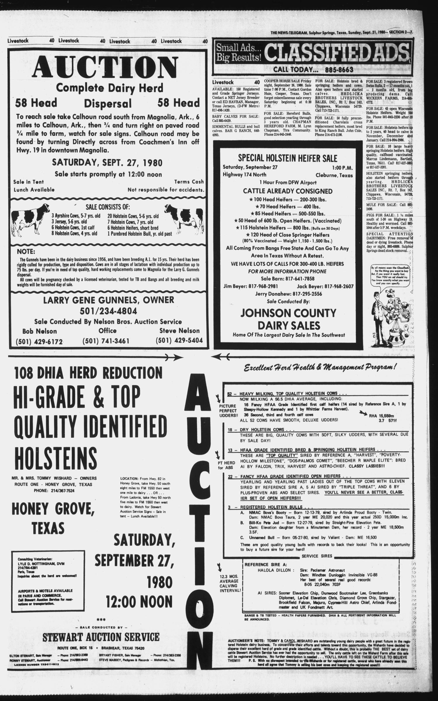 Sulphur Springs News-Telegram (Sulphur Springs, Tex.), Vol. 102, No. 224, Ed. 1 Sunday, September 21, 1980
                                                
                                                    [Sequence #]: 21 of 48
                                                
