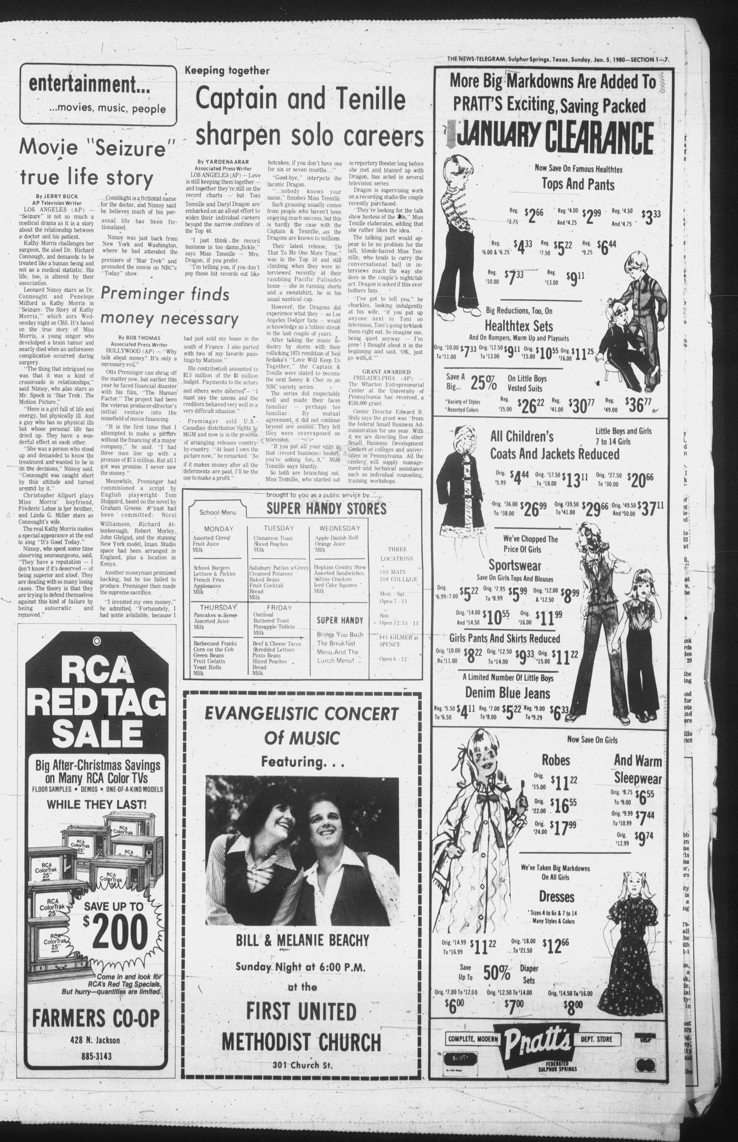 Sulphur Springs News-Telegram (Sulphur Springs, Tex.), Vol. 102, No. 4, Ed. 1 Saturday, January 5, 1980
                                                
                                                    [Sequence #]: 7 of 32
                                                
