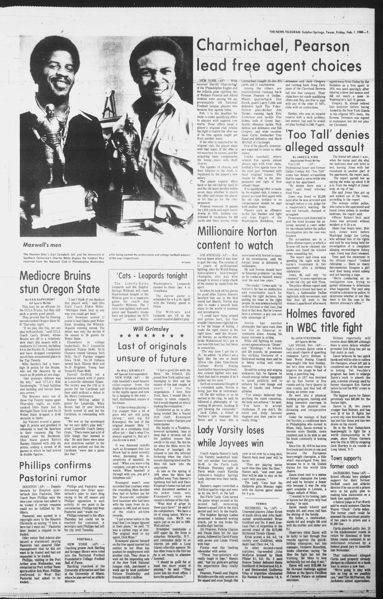 Sulphur Springs News-Telegram (Sulphur Springs, Tex.), Vol. 102, No. 27, Ed. 1 Friday, February 1, 1980
                                                
                                                    [Sequence #]: 7 of 24
                                                