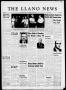 Newspaper: The Llano News (Llano, Tex.), Vol. 71, No. 45, Ed. 1 Thursday, Octobe…