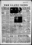 Newspaper: The Llano News (Llano, Tex.), Vol. 70, No. 24, Ed. 1 Thursday, May 14…