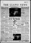 Newspaper: The Llano News (Llano, Tex.), Vol. 71, No. 3, Ed. 1 Thursday, Decembe…