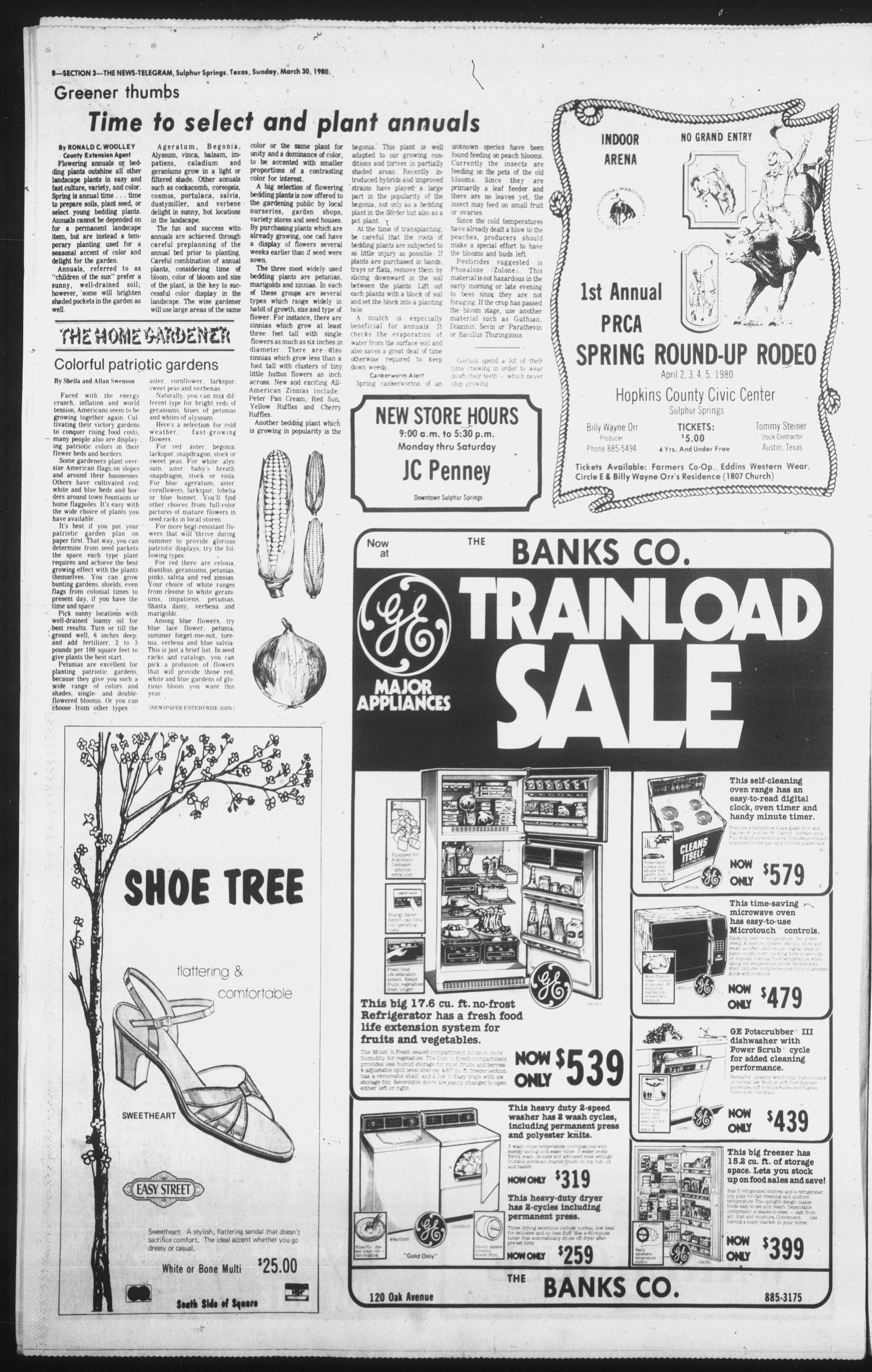 Sulphur Springs News-Telegram (Sulphur Springs, Tex.), Vol. 102, No. 76, Ed. 1 Sunday, March 30, 1980
                                                
                                                    [Sequence #]: 30 of 30
                                                