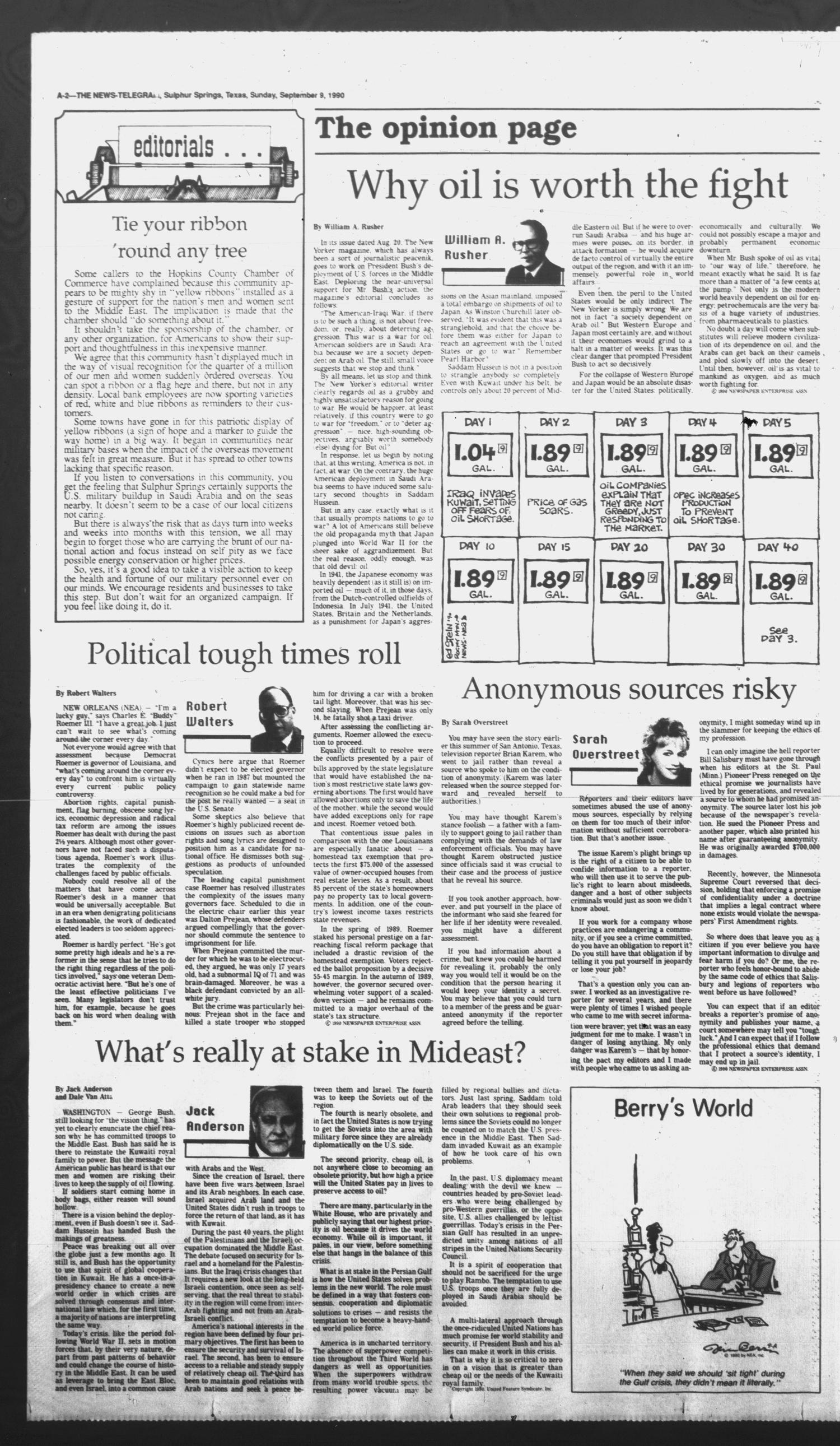 Sulphur Springs News-Telegram (Sulphur Springs, Tex.), Vol. 112, No. 213, Ed. 1 Sunday, September 9, 1990
                                                
                                                    [Sequence #]: 2 of 52
                                                