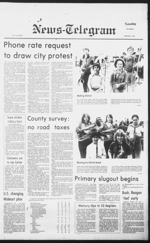 Primary view of object titled 'Sulphur Springs News-Telegram (Sulphur Springs, Tex.), Vol. 102, No. 48, Ed. 1 Tuesday, February 26, 1980'.