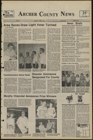 Primary view of object titled 'Archer County News (Archer City, Tex.), No. 15, Ed. 1 Thursday, April 11, 1985'.