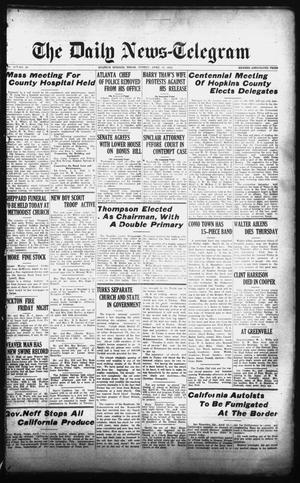 Primary view of object titled 'The Daily News-Telegram (Sulphur Springs, Tex.), Vol. 26, No. 89, Ed. 1 Sunday, April 13, 1924'.