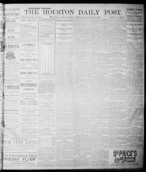 Primary view of object titled 'The Houston Daily Post (Houston, Tex.), Vol. NINTH YEAR, No. 274, Ed. 1, Friday, January 5, 1894'.