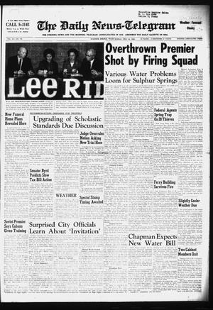 Primary view of object titled 'The Daily News-Telegram (Sulphur Springs, Tex.), Vol. 85, No. 33, Ed. 1 Sunday, February 10, 1963'.