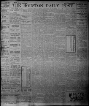 Primary view of object titled 'The Houston Daily Post (Houston, Tex.), Vol. NINTH YEAR, No. 290, Ed. 1, Sunday, January 21, 1894'.