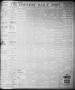 Primary view of The Houston Daily Post (Houston, Tex.), Vol. NINTH YEAR, No. 345, Ed. 1, Saturday, March 17, 1894