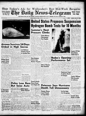 Primary view of The Daily News-Telegram (Sulphur Springs, Tex.), Vol. 59, No. 156, Ed. 1 Tuesday, July 2, 1957
