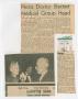 Primary view of [Newspaper Clipping: Pecos Doctor Elected Medical Group Head]