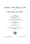 Primary view of General and Special Laws of The State of Texas Passed By The Regular Session of the Fifty-Second Legislature